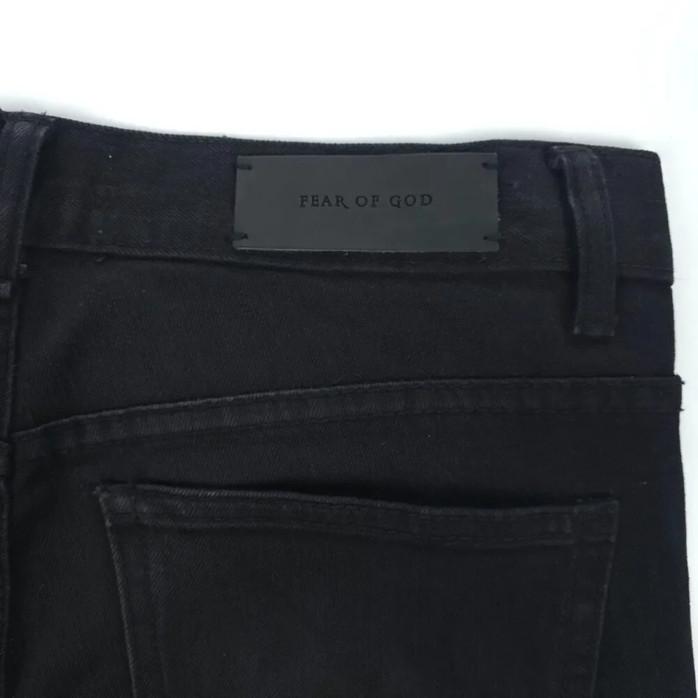 FEAR OF GOD Fourth Collection Distressed Selvedge Skinny Jeans 90s Y2k Grunge